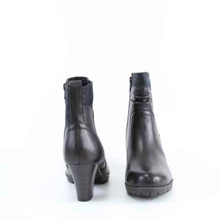 Ботильоны чёрные кожаные JANA